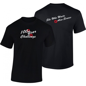 '100 year Challenge' Black T-shirt